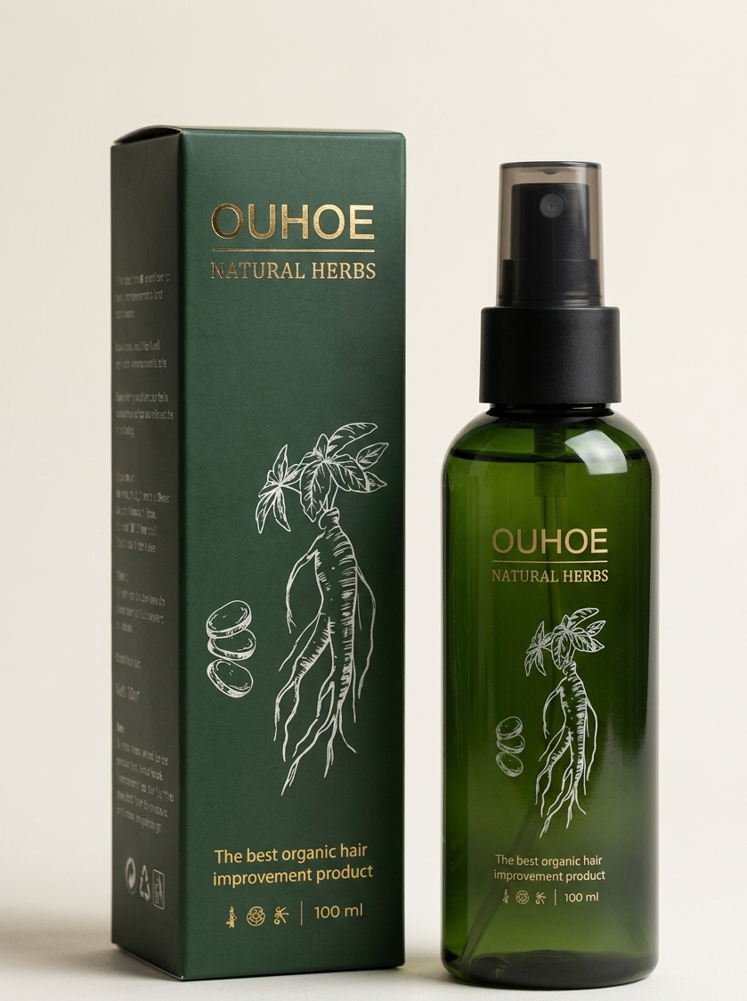 OUHOE Natural Herbs — Activador de Crecimiento Capilar - 100 ML