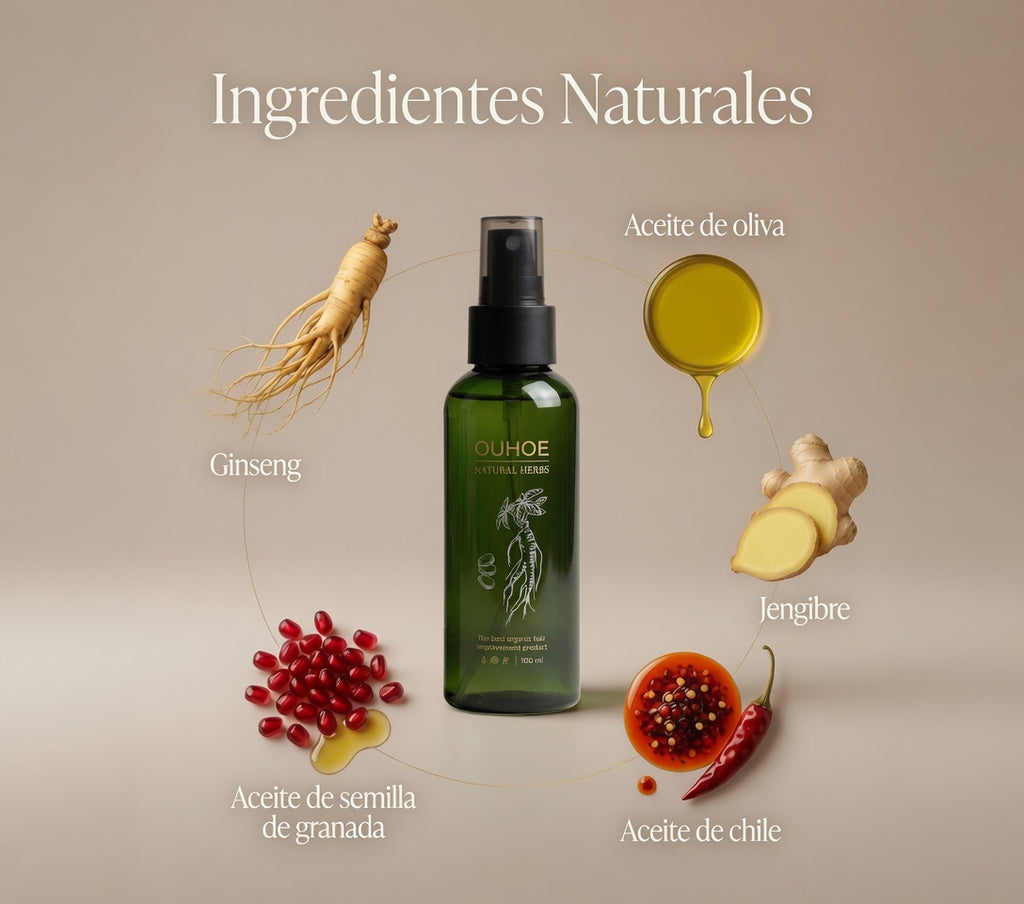 OUHOE Natural Herbs — Activador de Crecimiento Capilar - 100 ML