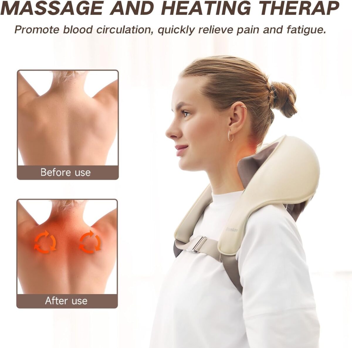 Neck Shoulder Heat Relax Massager - Image 2